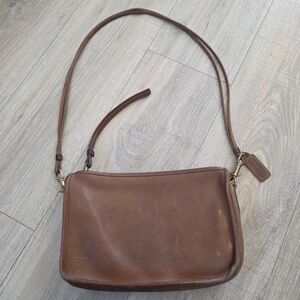 Coach Tan Leather Crossbody Bag